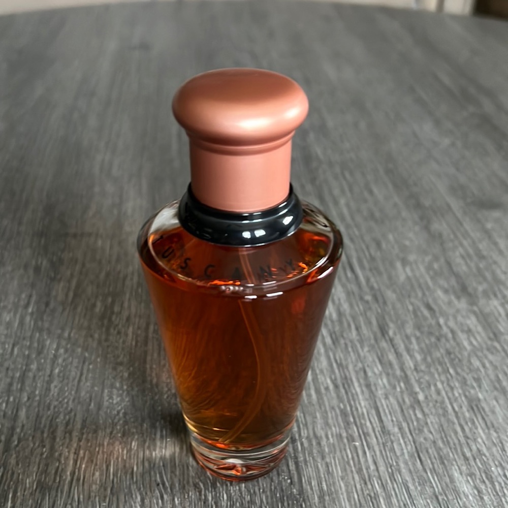 Discontinued, rare bottle of Tuscany Per Donna 3.4 ounce Eau de Perfume Spray